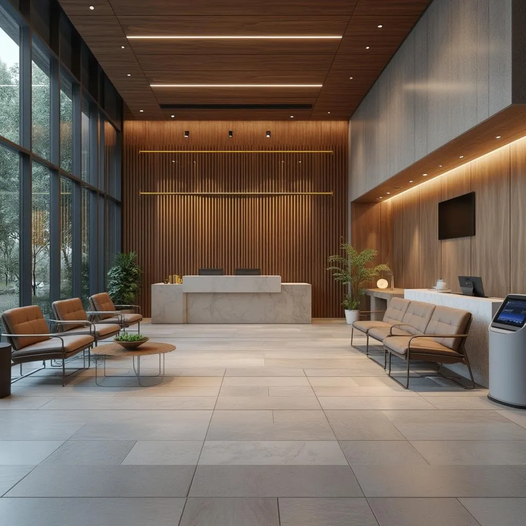 Recepcia modernej kliniky